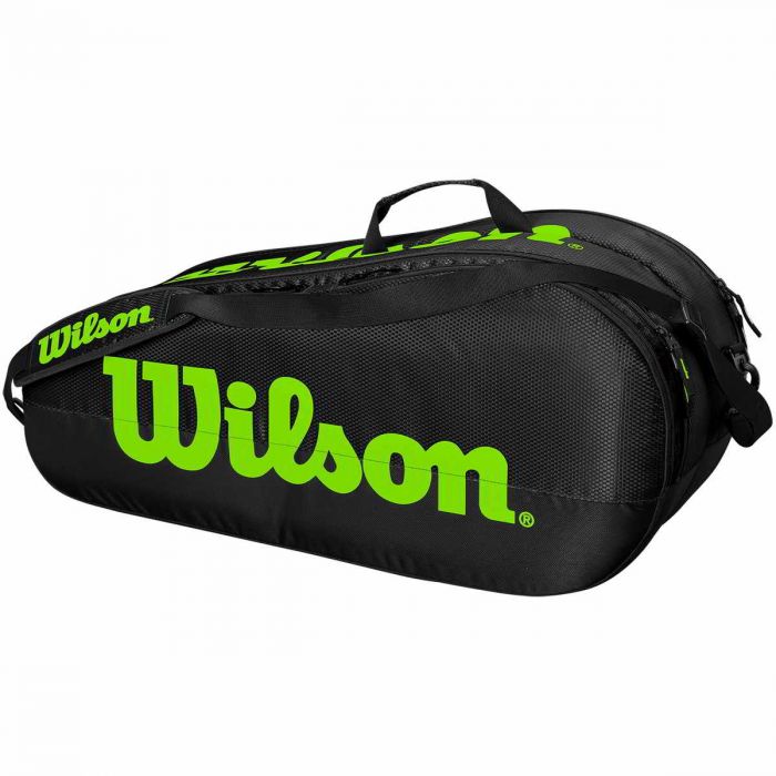 zwaan stuk Koor Wilson Team 2 Comp Bag zwart/groen | Tennis Arena